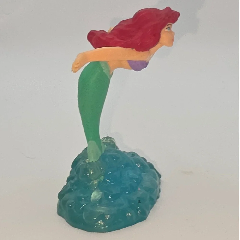 Disney Ariel PVC Figure 3in Green Fair Applause Vintage